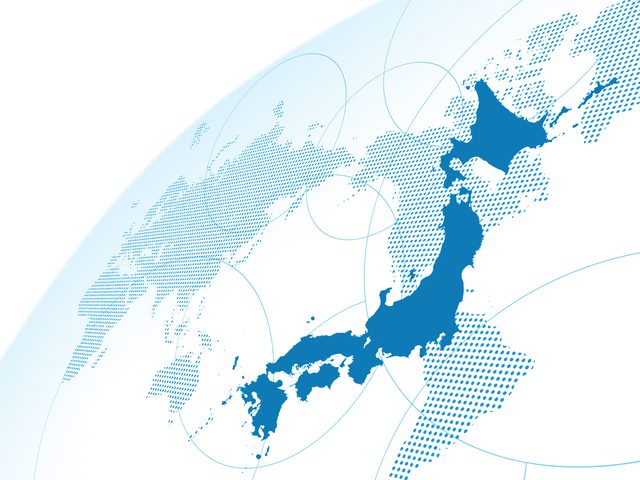 地球儀 日本